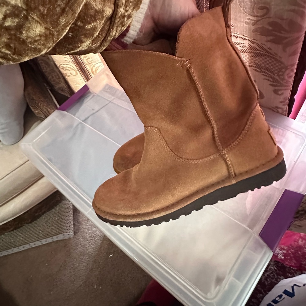 UGG Aida Tan Suede Boots